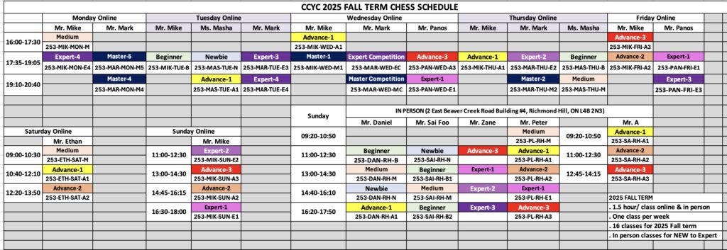 Canada Chess Youth Club