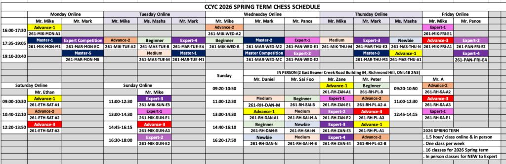 Canada Chess Youth Club